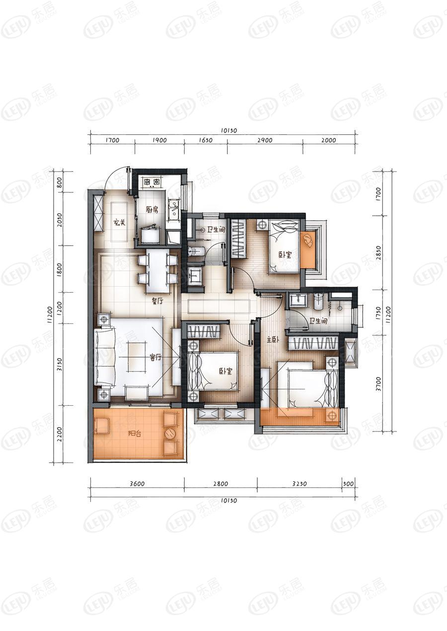 萬(wàn)科洲表村回遷樣板房終于裝修完畢