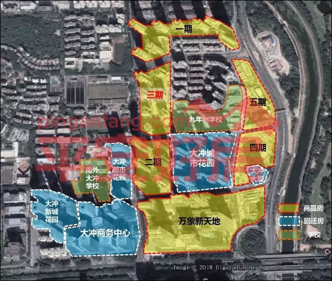 在這份回遷房投資價值兌現的樓盤名單上